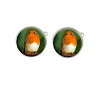 Robin Bird Animal Mens Cufflinks Gift Can Be Personalised C114