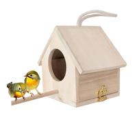 Robin Bird Boxes for Gardens UK, Open Front Birdhouse Box, Wood Nesting Box Weatherproof, A Safe and Durable Habitat for Canary, Parrot, And Lark, Ready-to-Use, No Assembly Required