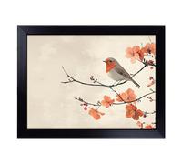 Robin Bird Design | Lap Tray with Padded Cushion, Portable Surface with Bean Bag Base, Perfect Surface for Working, Crafting, TV Eating and Laptop Use