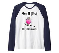 Robin Bird Lover Quote Cute Bird Ornithologist Bird Spotting Raglan Baseball Tee
