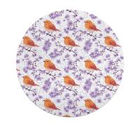 Robin Bird Print Puzzle for Adults 120 PCS Round Funny Jigsaw Puzzles Decoration