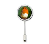 Robin Bird Stick Pin Tie Pin Badge With Protector Ideal Birthday Gift c114
