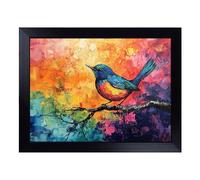 Robin Bird View | Lap Tray with Padded Cushion, Portable Surface with Bean Bag Base, Perfect Surface for Working, Crafting, TV Eating and Laptop Use
