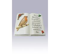 Robin Book Christmas Grave Memorial Ornament For Mum & Dad 13977