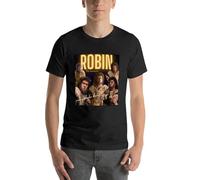 Robin-Caveman-BBC-Ghosts-T-Shirt-Quick-Drying-Heavyweights-Clothes-Clothing Black