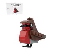 Robin Christmas Ornament Bird Building Blocks Set, Creative Bird Animal Brick, Office or Home Collectible Decoration, Gift for Adults Teens Bird Lovers, MOC-20074, 41PCS