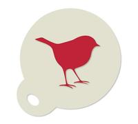 Robin Coffee Duster Cake Cupcake Cookie Drinks Stencil 350 Micron Mylar 8.5cm