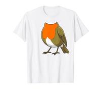 Robin Costume Halloween Songbird Bird Design Value Graphic T-Shirt, Men, White, L