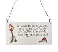 Robin Gift Remembrance Plaque, Robins Appear When Lost Loved Ones are Near by ASVP Shop