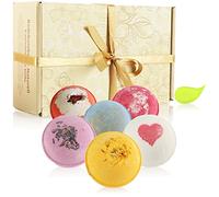 Robin Goods® 6 Piece Bath Bomb Set - Aromatherapy for the Holidays - Bath Bombs - Gift Set for Mother's Day, Valentine's Day and Birthday (06 pieces - bath bombs)