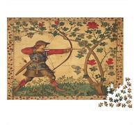 Robin Hood,Archer Jigsaw Puzzles. 38x26cm/1000pcs Whimsical Challenge Toy for Educational Games Gifts