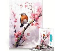 Robin Hood Birds Jigsaw Puzzles 1000 Piece for Adults Smart Reason Toy Casual Fun Smooth Edge Wall Art Decor (38x52cm)