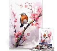 Robin Hood Birds Jigsaw Puzzles 1000 Piece for Adults Smart Reason Toy Casual Fun Smooth Edge Wall Art Decor (38x52cm)