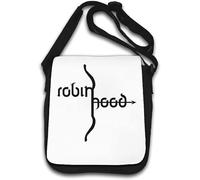 Robin Hood Bow Minimalist Archer Graphic Shoulder Bag White