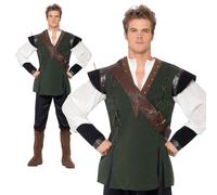 Robin Hood Costume Adult Mens Teachers World Book Day Week Fancy Dress New