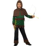 Robin Hood Costume, Boys Fancy Dress, Book Week, Small Age 4-6