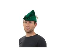 Robin Hood Hat Green Soft Felt Feather Medieval Book Day Fancy Dress Accessory