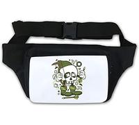Robin Hood Skull Archer Take from The Rich Give to The Poor Waist Bag Fanny Pack White