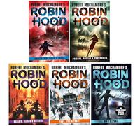 Robin Hood (Volume 6-10) by Robert Muchamore 5 Books Collection Set (Fire & Frost, Blasts & Betrayal And Fury, Bandits, Dirt Bikes & Trash, Prisons, Parties & Powerboats, Ballots & War and Peas)