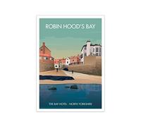 Robin Hood's Bay Vintage Travel Poster - A3 Print Only