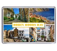 Robin Hood's Bay Yorkshire England United Kingdom Souvenir Acrylic Fridge Magnet (Standard: 70x45mm)