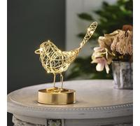 mysmartbuy Robin LED Light Decoration - Freestanding Bird Ornament Festive Wire Sculpture with 20 Warm White LEDs - Measures 21 x 20 x 10cm mysmartbuy Gold 21 x 20 x 10 cm