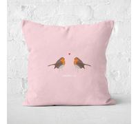 Robin Love Square Cushion - 40x40cm - Soft Touch