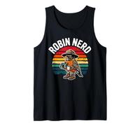 Robin Nerd Funny Bird Watcher Gift Cute Backyard Bird Lover Tank Top