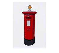 'Robin On Post Box' Temporary Tattoo - Water Resistant, Skin-Safe, Non-Toxic Transfer (TO00038860)