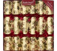 Robin Reed 6 x 12 Holly Berry Fabric Christmas Crackers Handmade