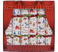 Robin Reed 6 x 12 inch (30cm) handmade Christmas Cracker containing Finger Puppets - Toy Town (62105)