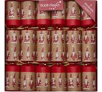 Robin Reed 6 x 12 inch (30cm) Handmade Christmas Cracker Santa Gnome jingle bells - 61705
