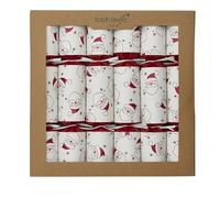 Robin Reed 6 x 12 inch Eco Crackers with recyclable Santa Game card contents
