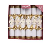 Robin Reed 6 x 12 inch Handmade Luxury Christmas Crackers - ANGEL - 6055, White
