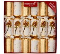 Robin Reed 6 x 12 inch Handmade Luxury Christmas Crackers - gold berry trim