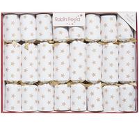 Robin Reed 8 x 10 Handmade Magical Christmas Crackers Rose Glitter Stars on white - containing magic tricks
