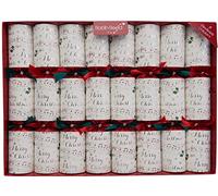 Robin Reed 8 x 14 inch handmade HANDBELLS MUSICAL Christmas Crackers - contains metal bells - 72108, White