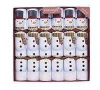 Robin Reed Set of 6 Racing Snowman Christmas Crackers