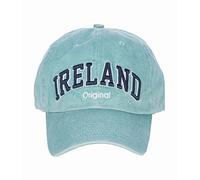 Robin Ruth Light Blue Baseball Cap with Navy 'Ireland Original' Text, Design with Adjustable Strap