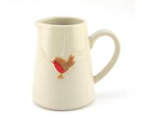 Robin | Stoneware Mini Jug | 8cm Tall | Gisela Graham Christmas