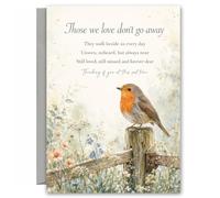 Robin Sympathy Card Those We Love Don't Go Away SYM31