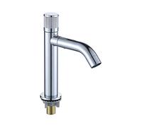 Robinet de Bassin de Salle de Bain Mount de Pont Noir chromation Simple Froide Robinet en Acier Inoxydable Pour lavabo à lavabo lavé