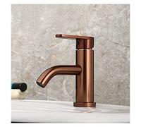 Robinet de Bassin Moderne Pont à Manche Mono-Handle Gold Silver Silver Salle Bathroom Tap Tap Taper Hot & Cold Water Washingin Faucets en Aluminium (Or Rose)