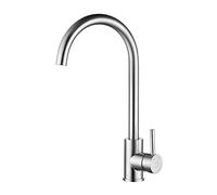 Robinet de Cuisine en Acier Inoxydable 360 ° Rotation monocyclat Chariot Robinet Pont monted Eau Froide robinets de Cuisine Commerciale
