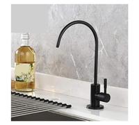 Robinet de Cuisine Noire en Acier Inoxydable Évier de Cuisine Direct Drinking Robinet Anti-pénétration Purificateur Robinet (Noir Mat)