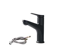 Robinet de Salle de Bain en Laiton Simple Trou avec pulvérisateur de pulvérisateur à poignée Unique à 360 degrés de Rotation de Rotation Taper Moderne lavabo de Salle de Bain robinet-20x18x5cm-