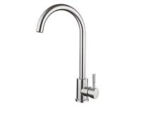 Robinet Salle de Bain Cuisine brossée Nickel en Acier Inoxydable sans Plomb, évier de Bar Robinet Robinet Petit Mini salau de Bain Robinet farmouse lavabo vanité lavabo, soudage Externe (Taille: