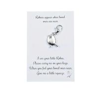 Robins Appear Metal Keyring Charm and Quote. This sentiment serves as a gentle reminder of the presence of loved ones, making it a perfect keepsake. Sold by Buttons and Bows in Kettering