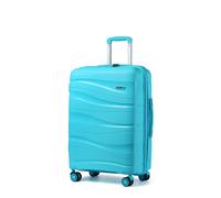 (Robin's Egg Blue, 24 inch) One Or Four Pieces Lightweight PP Hard Shell Suitcase With TSA Lock