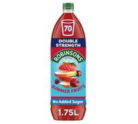 Robinso Squash 1.75L Variety Pack - Assorted Fruit Flavours, No Added Sugar, Concentrated Cordial Drink (Robinsons Double Strength Summer Fruits Squash 1.75L)